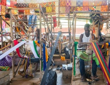 Kente weaving villages